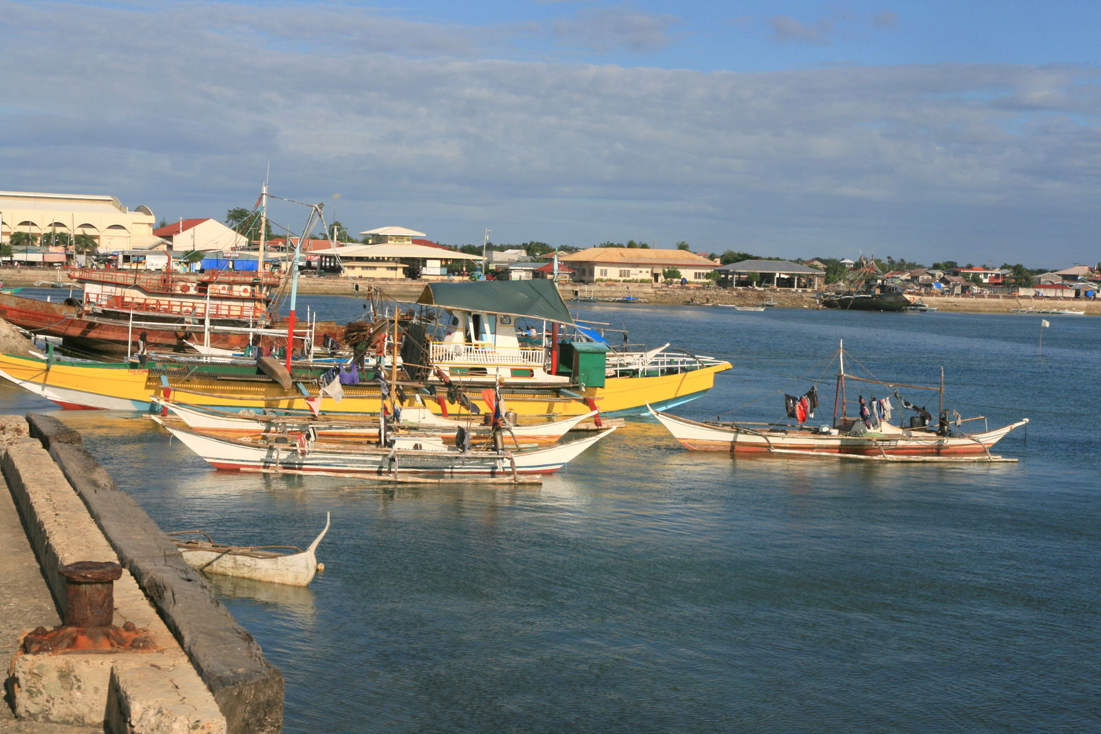 Bantayan municipality from far end of quay