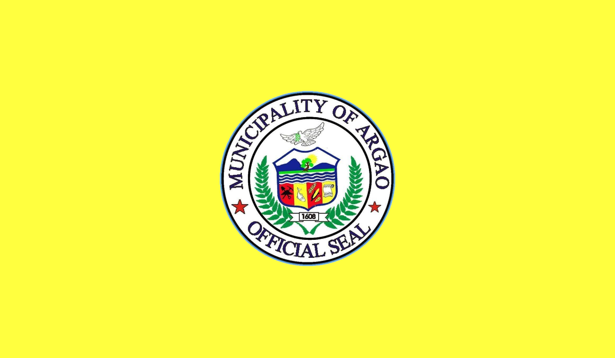The flag of Argao, Cebu, adopted by the Sangguniang Bayan throu…