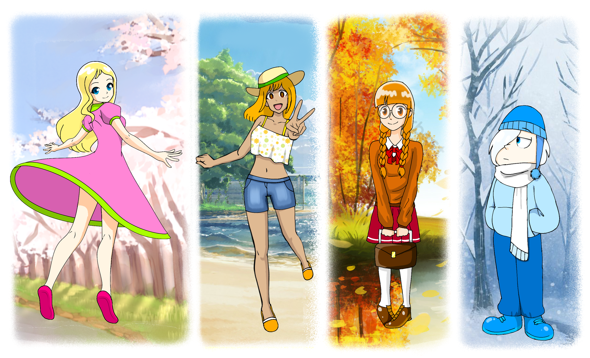 Moe anthropomorphized four seasons of the year