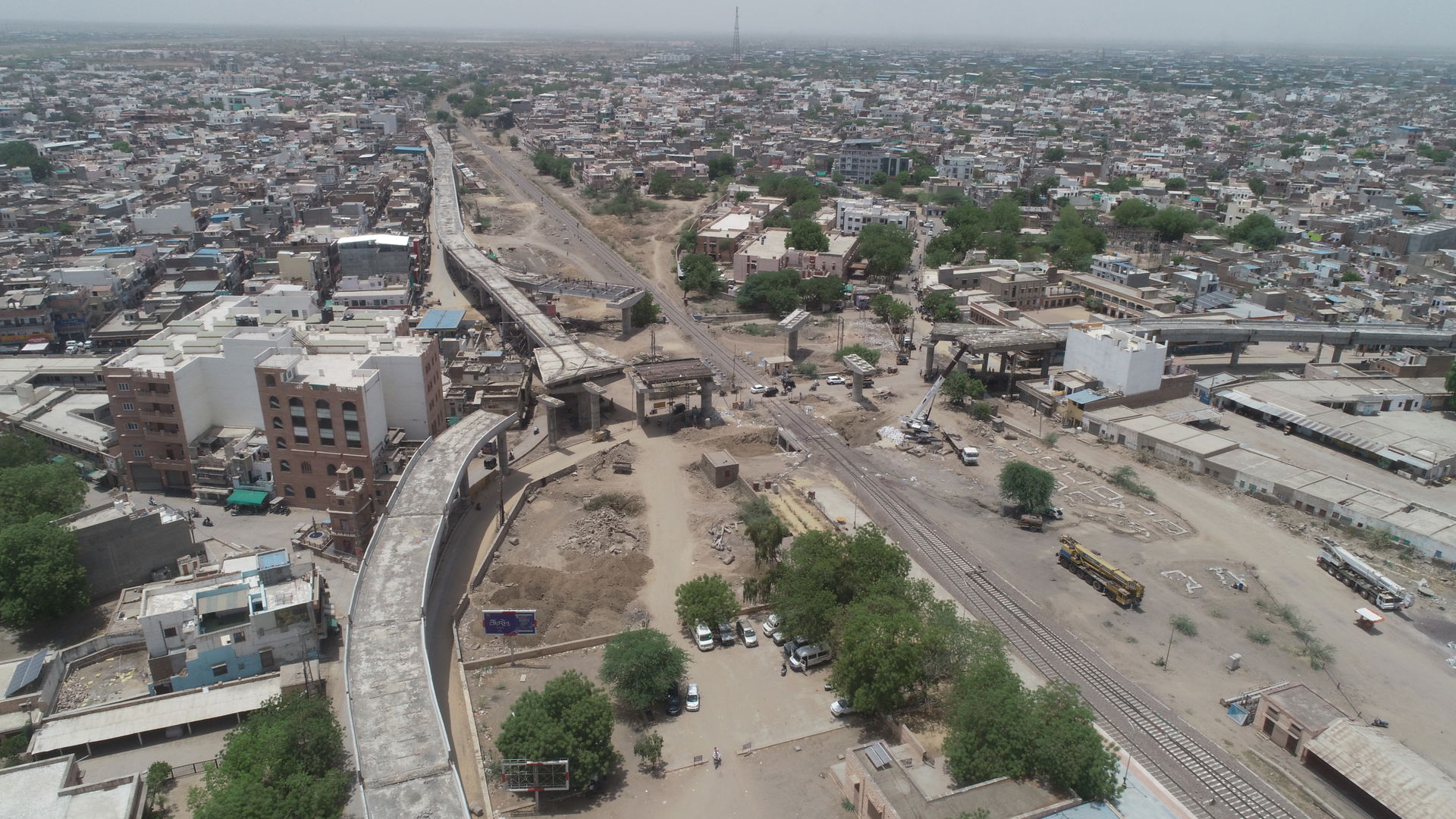 view frome dRone Railway Station