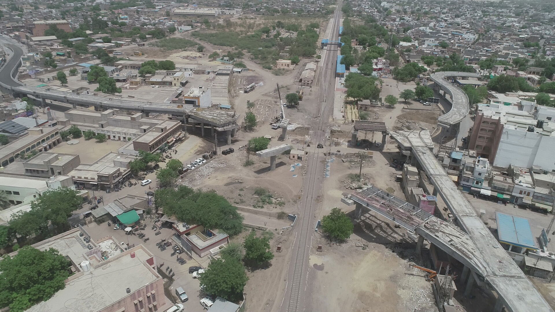 view frome dRone Railway Station