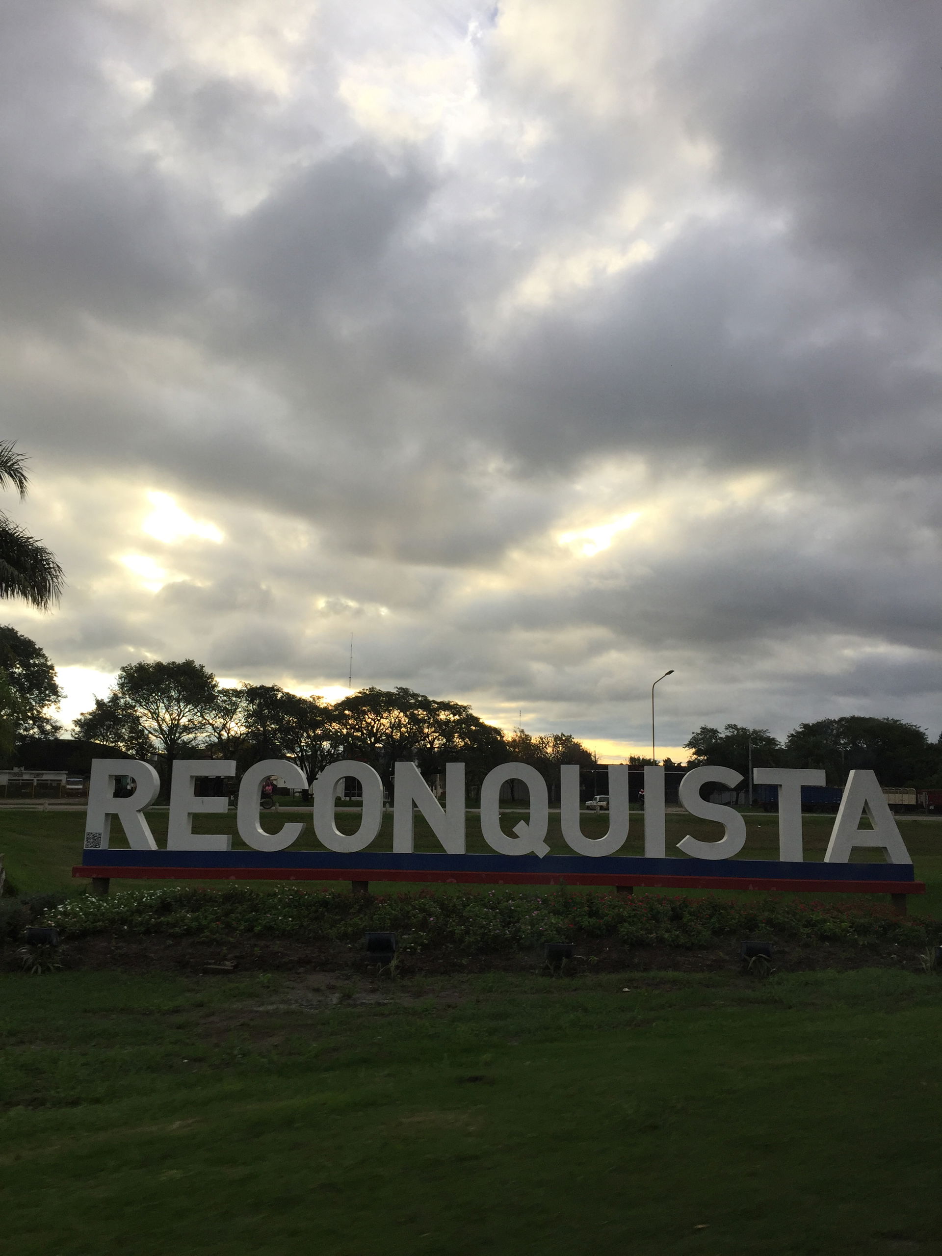 Name of the city at the main entrance roundabout to Reconquista…