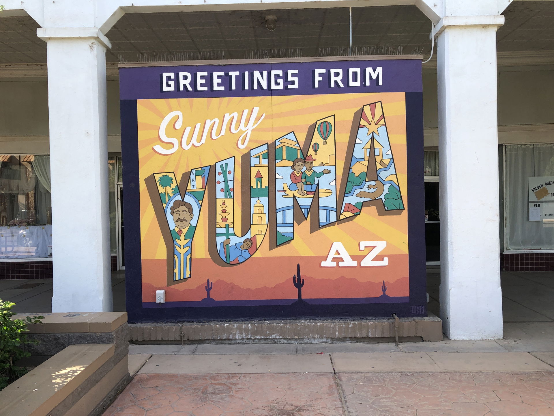 The Yuma, AZ Greetings Sign. Taken December 2019.