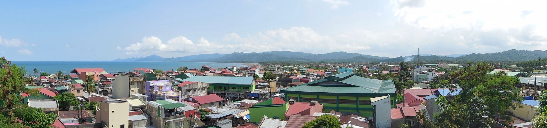 Panorama of Mauban, Quezon taken from Rizal Hill Park facing so…