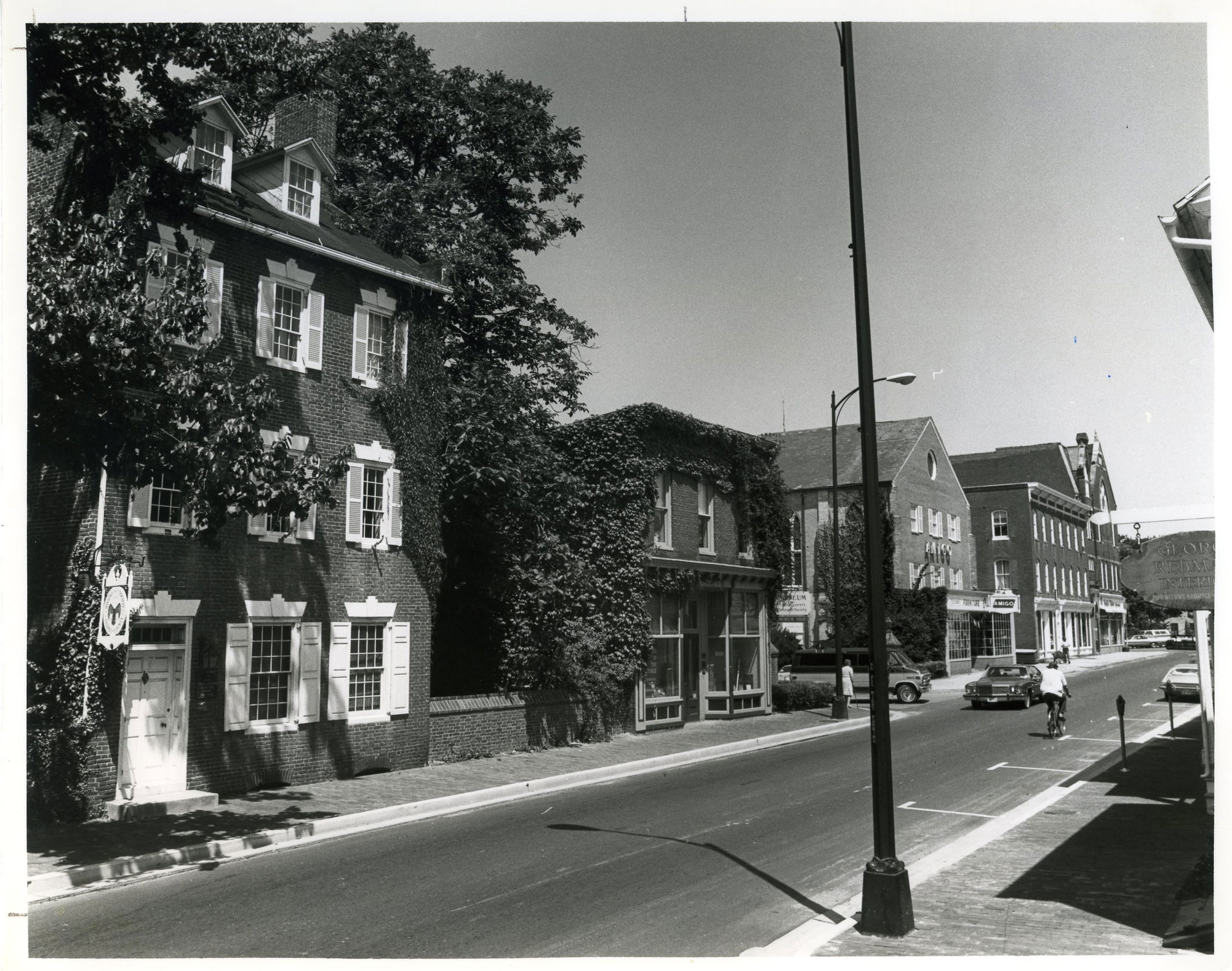 Photograph of Washington Street in Easton, MD. Scanned from Pre…