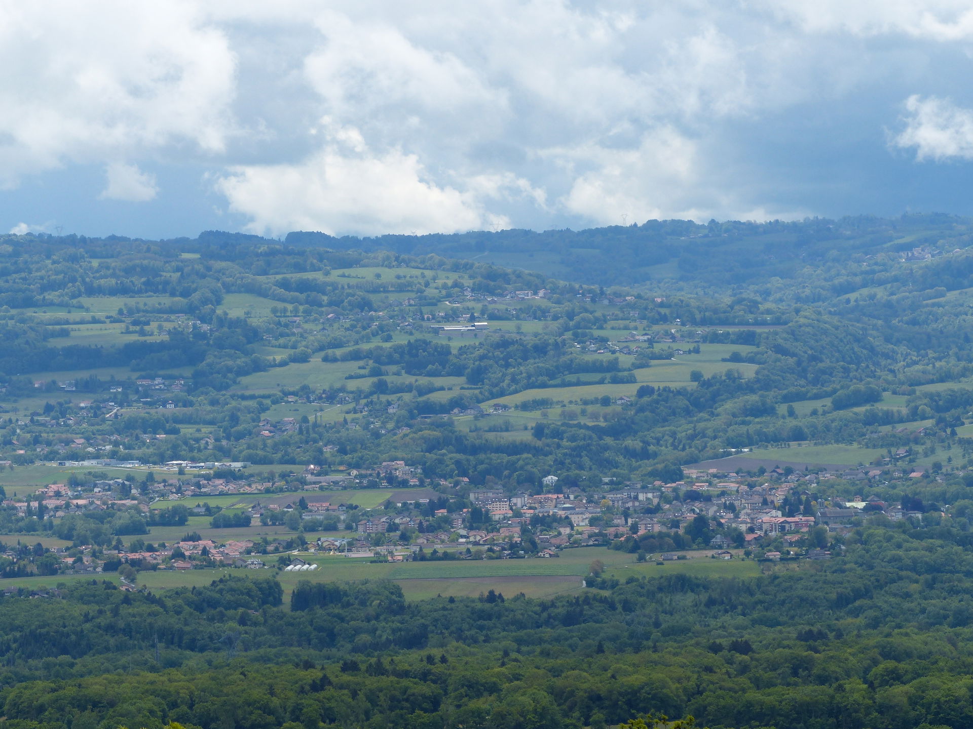 Reignier Haute-savoie, vu de Lucinges, Haute-savoie