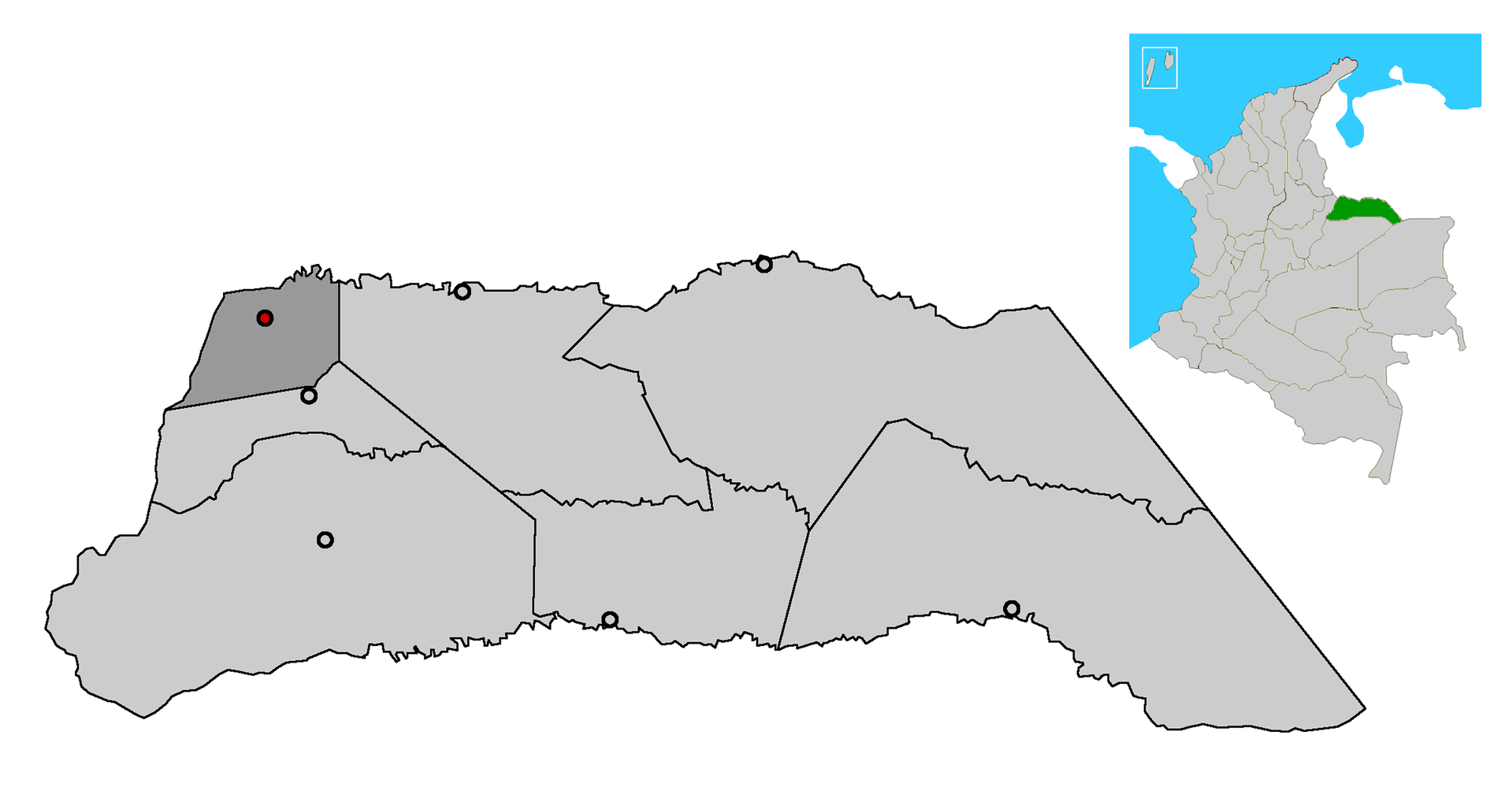 Image depicting map location of the town and municipality of Sa…