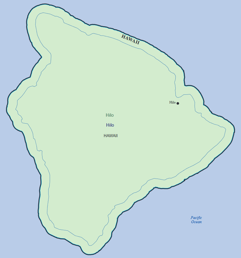 Hilo, HI Micropolitan Statistical Area (detail) from https://ww…