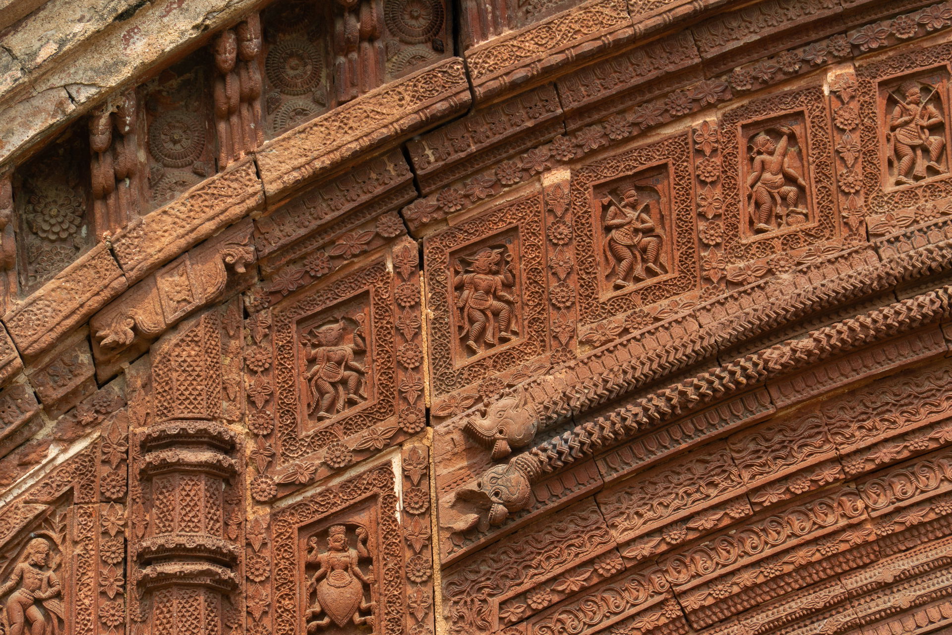 Terracotta panel - Damodar Temple - Siuri