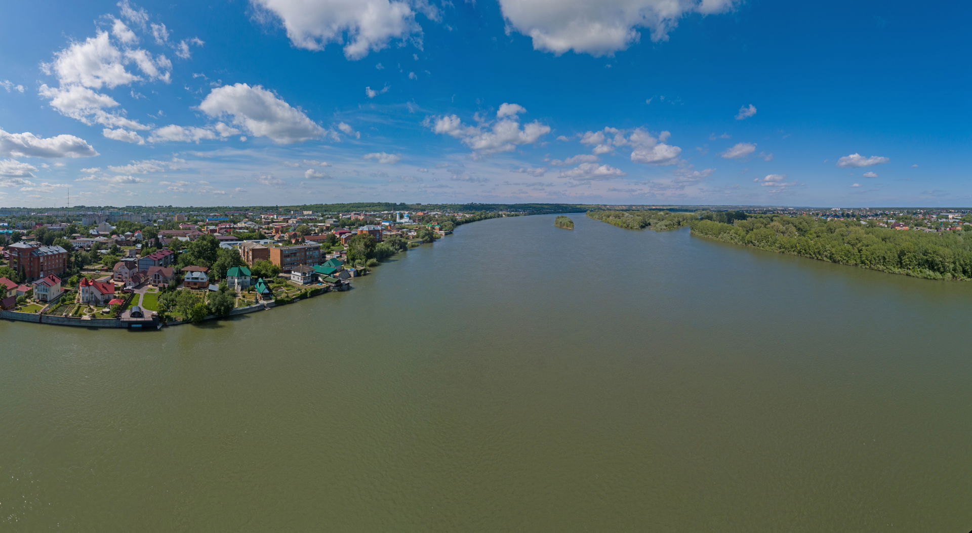 Biysk and the Biya river, Altai Krai, Russia