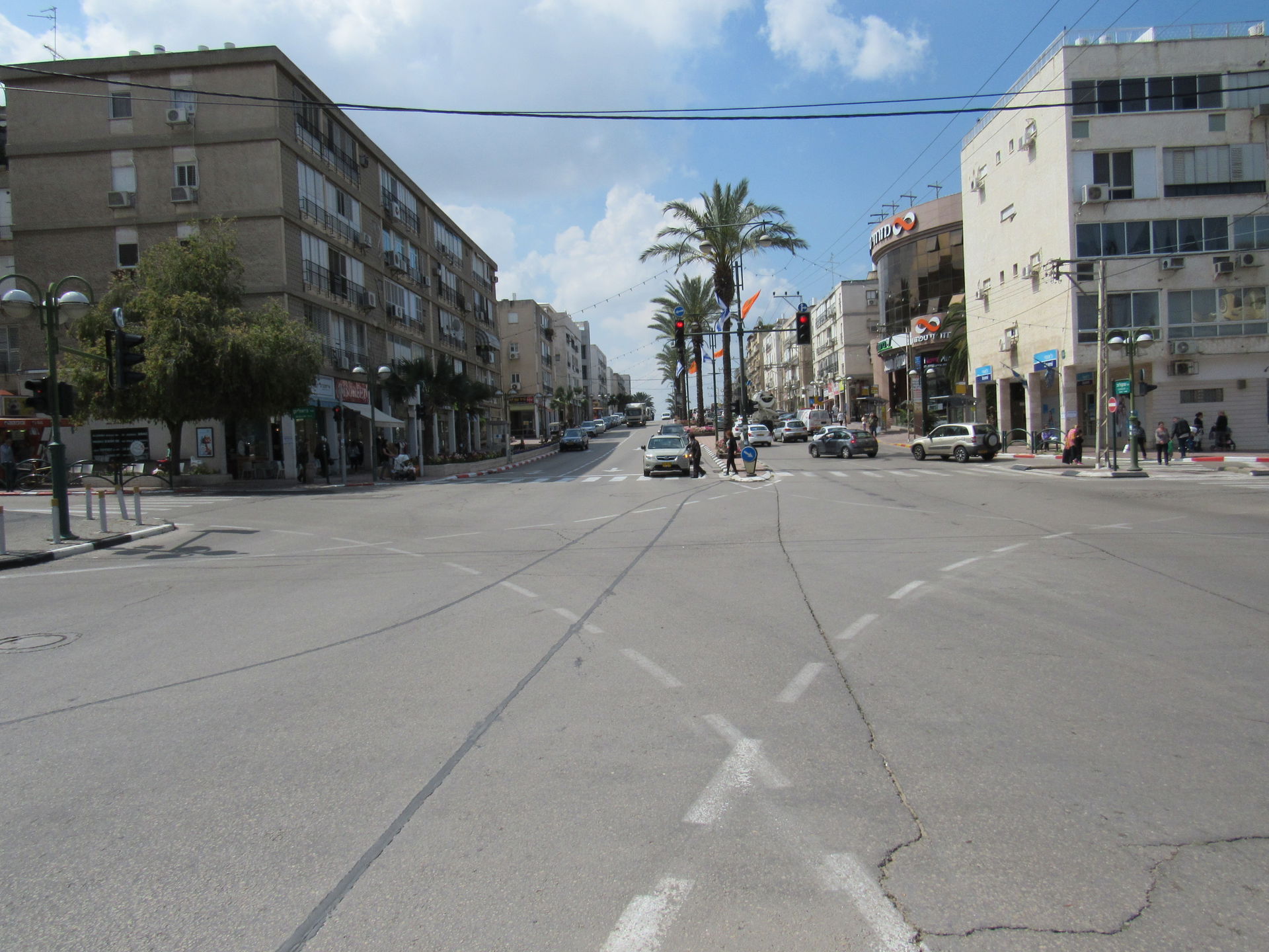 Sokolov street (up to down) Bialik Boulevard (left to right) j…