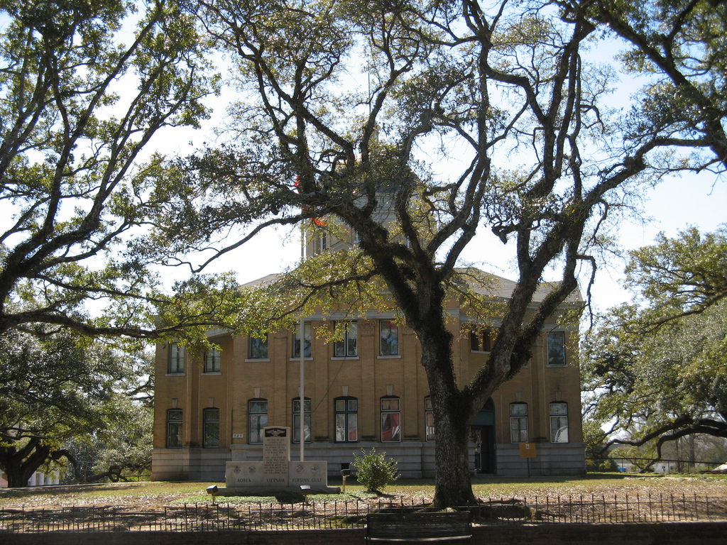 Wilkinson County courthouse in Woodville, Mississippi