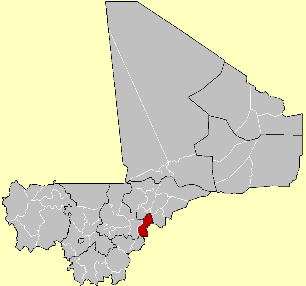 Map of Tominian Cercle, Mali