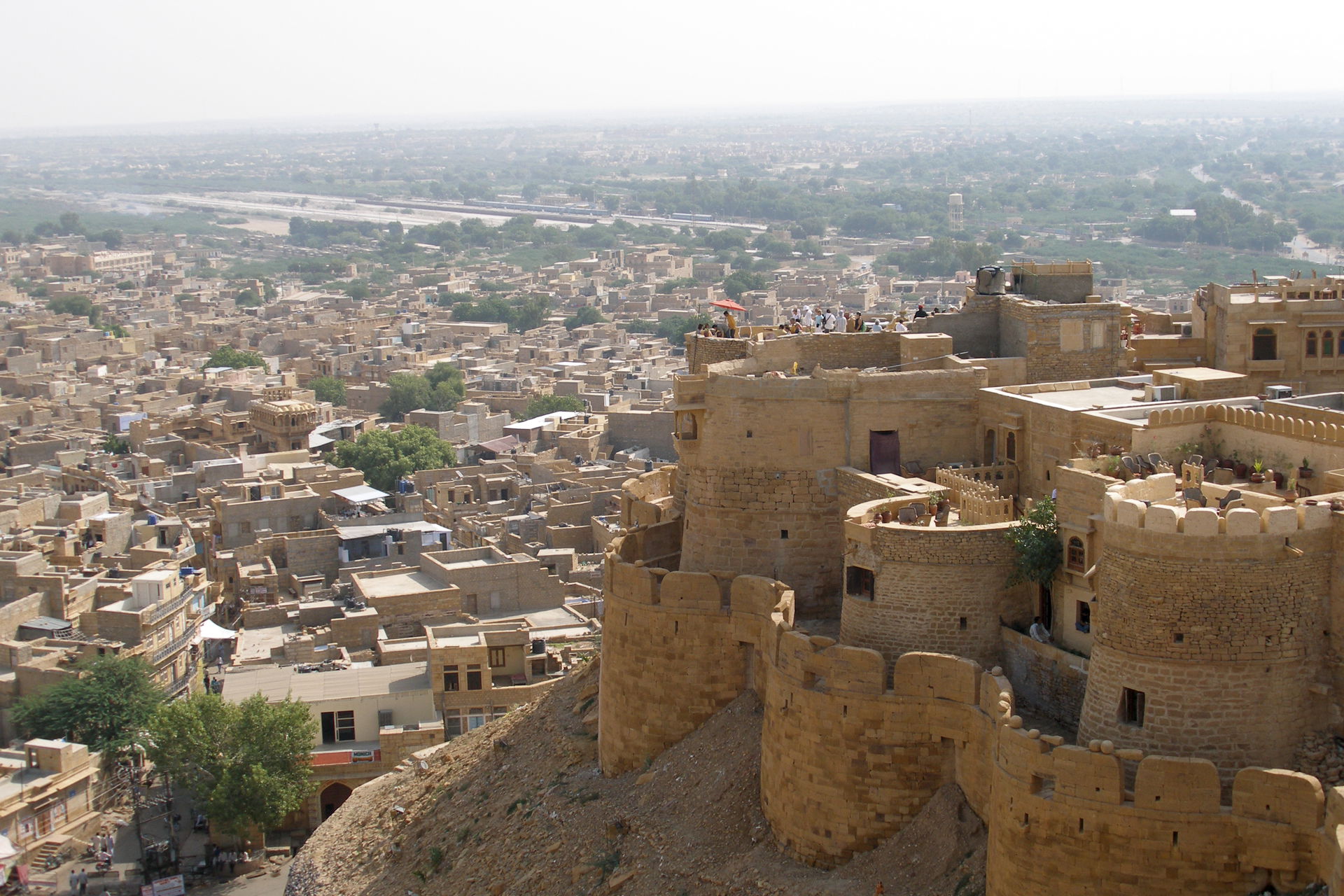View from Jaisalmer Fort over parts of the fort and Jaisalmer c…