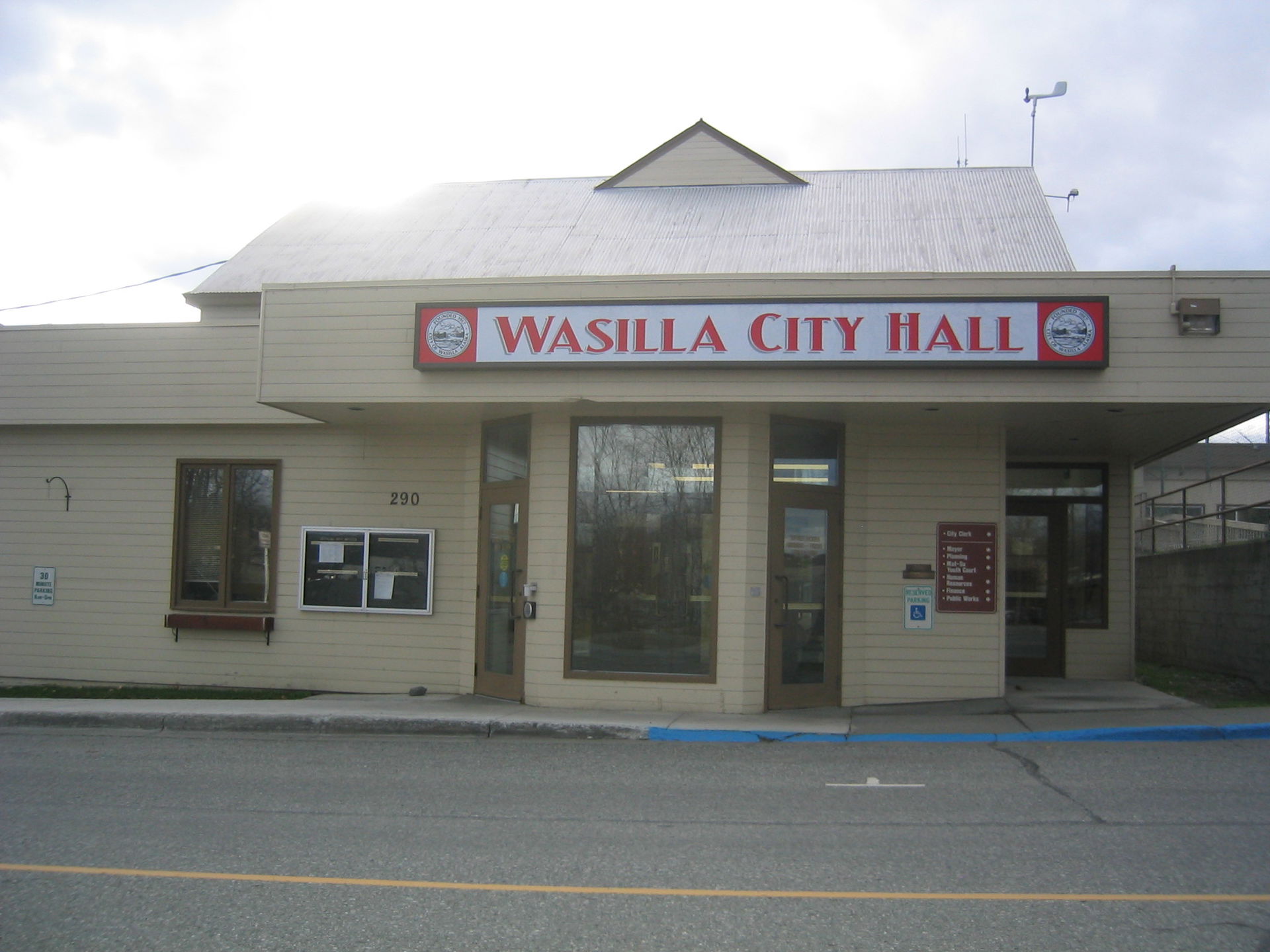 Photograph of City Hall in Wasilla AK