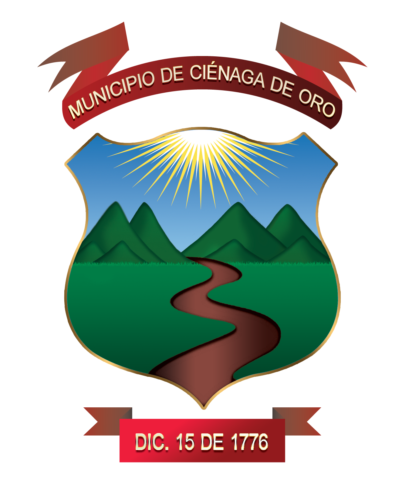 ESCUDO DEL MUNICIPIO DE CIÉNAGA DE ORO CÓRDOBA