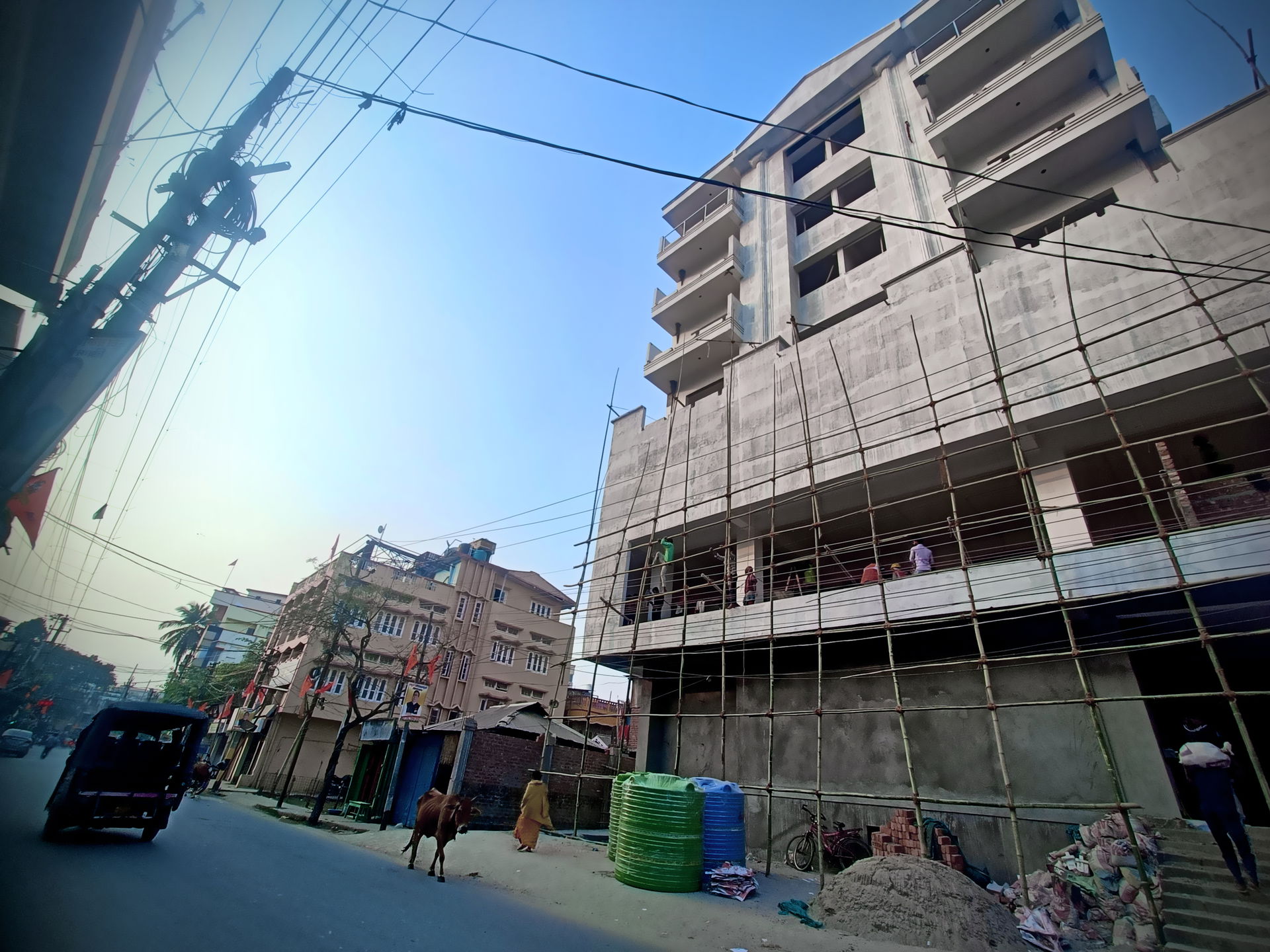 Dhubri City Street View Near Melamaidan