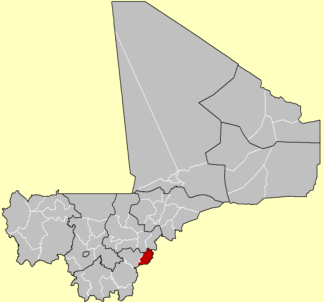 Map of Yorosso Cercle, Mali