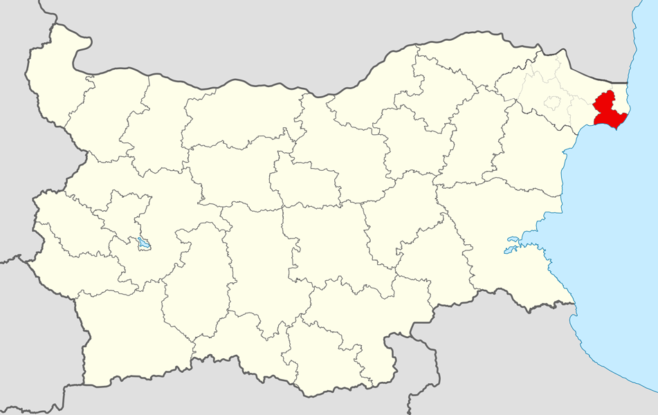Location map of Kavarna Municipality within Bulgaria and Dobric…