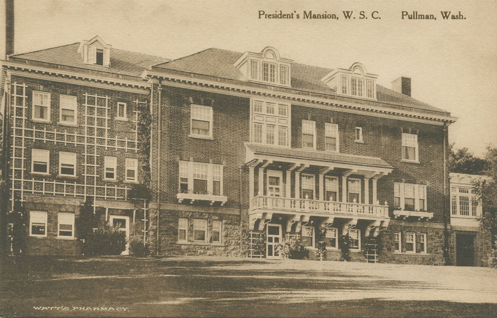 President's Mansion, W. S. C. Pullman, Wash.
Date: Circa 1915
S…