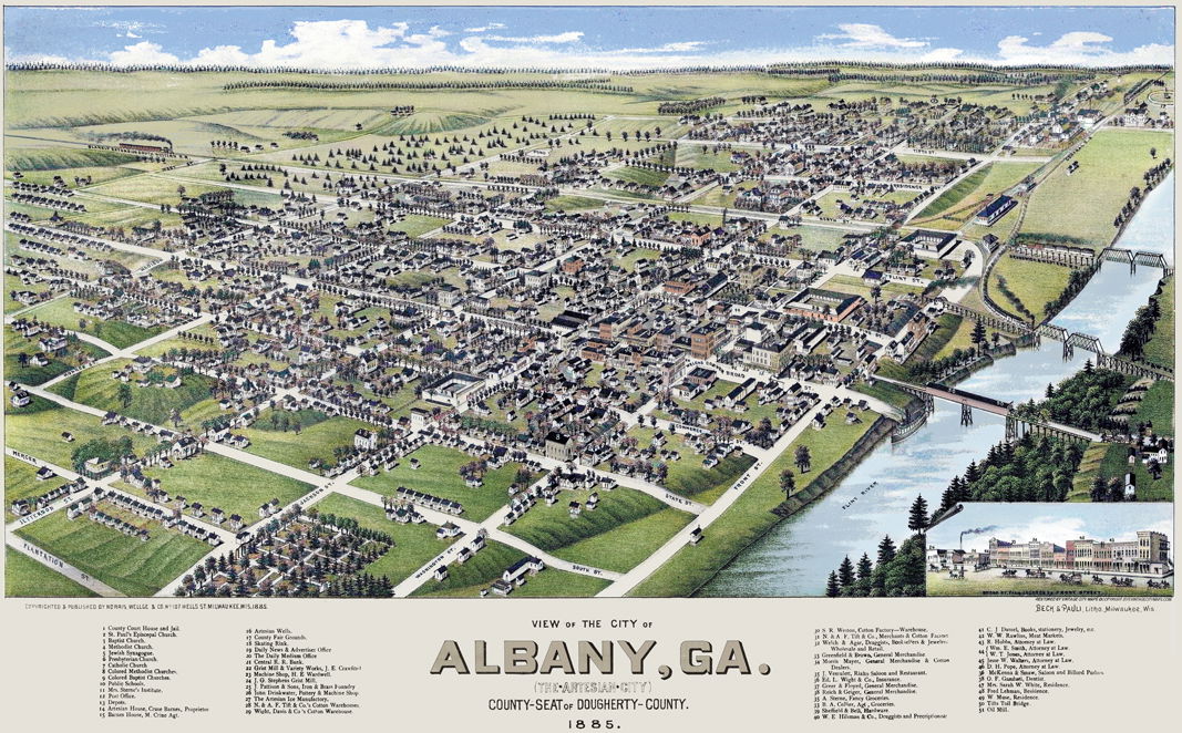 Albany, GA. - County Seat of Dougherty County (1885)