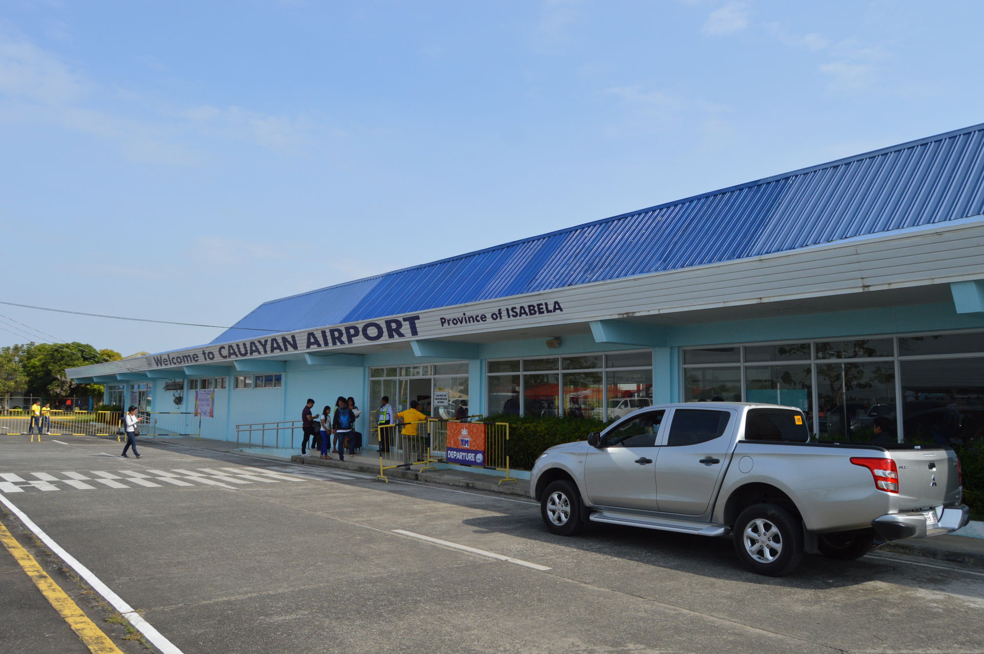 Photo shows the facade of Cauayan Airport in Cauayan City, Isab…