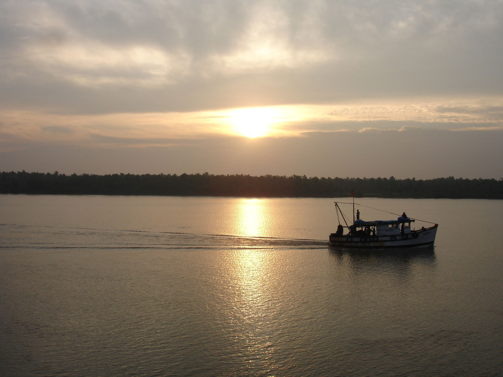 The River Godavari in Narasapuram, Andhra Pradesh, India.