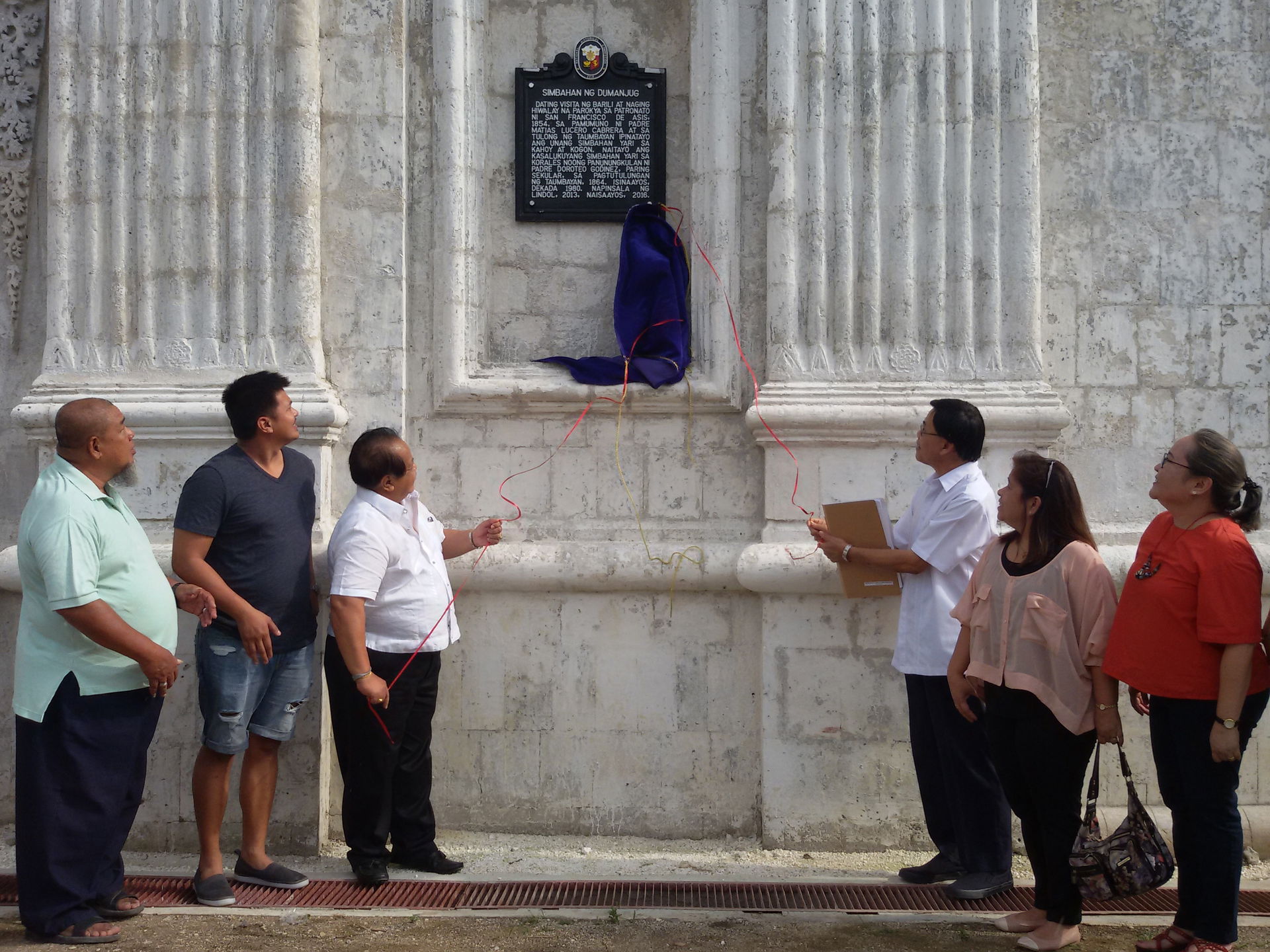 Unveiling of the "Simbahan ng Dumanjug" (Church of Dumanjug) hi…