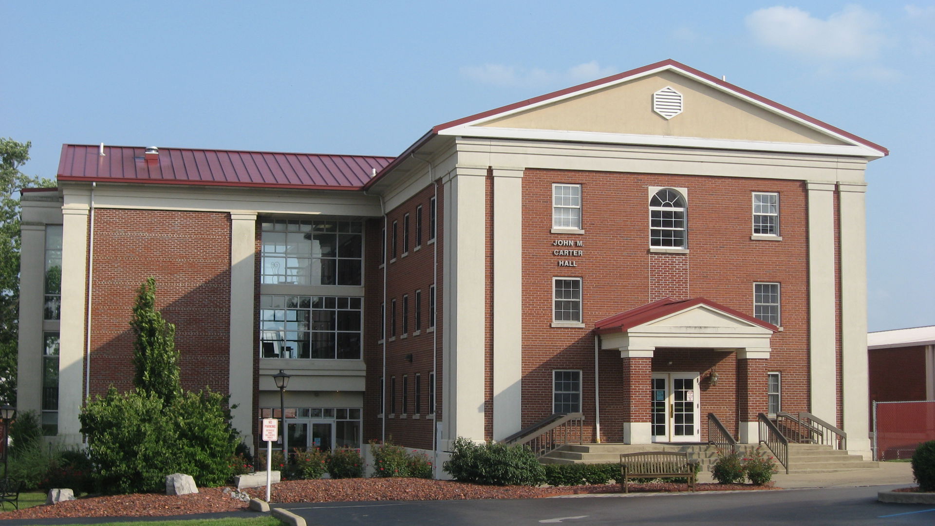 Front of Carter Hall on the campus of Campbellsville University…