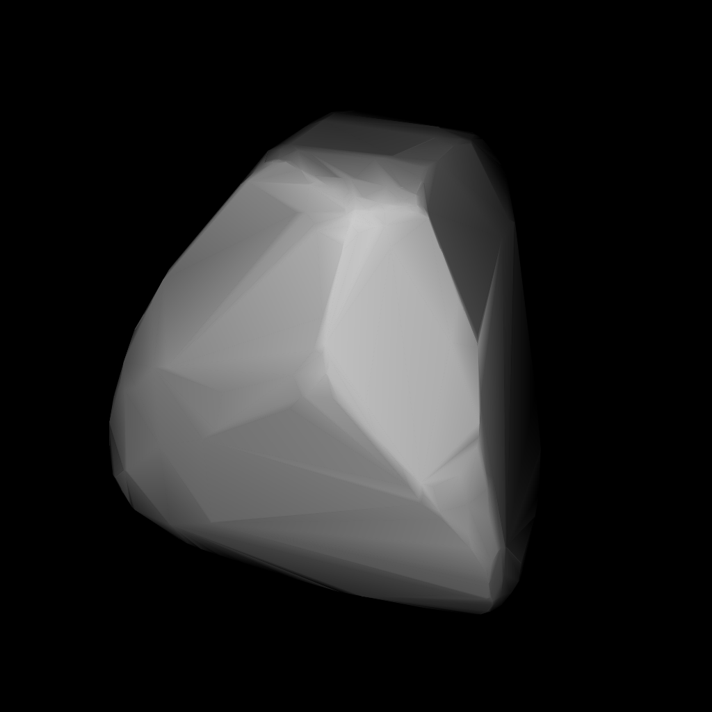 3D convex shape model of 2352 Kurchatov, computed using light c…