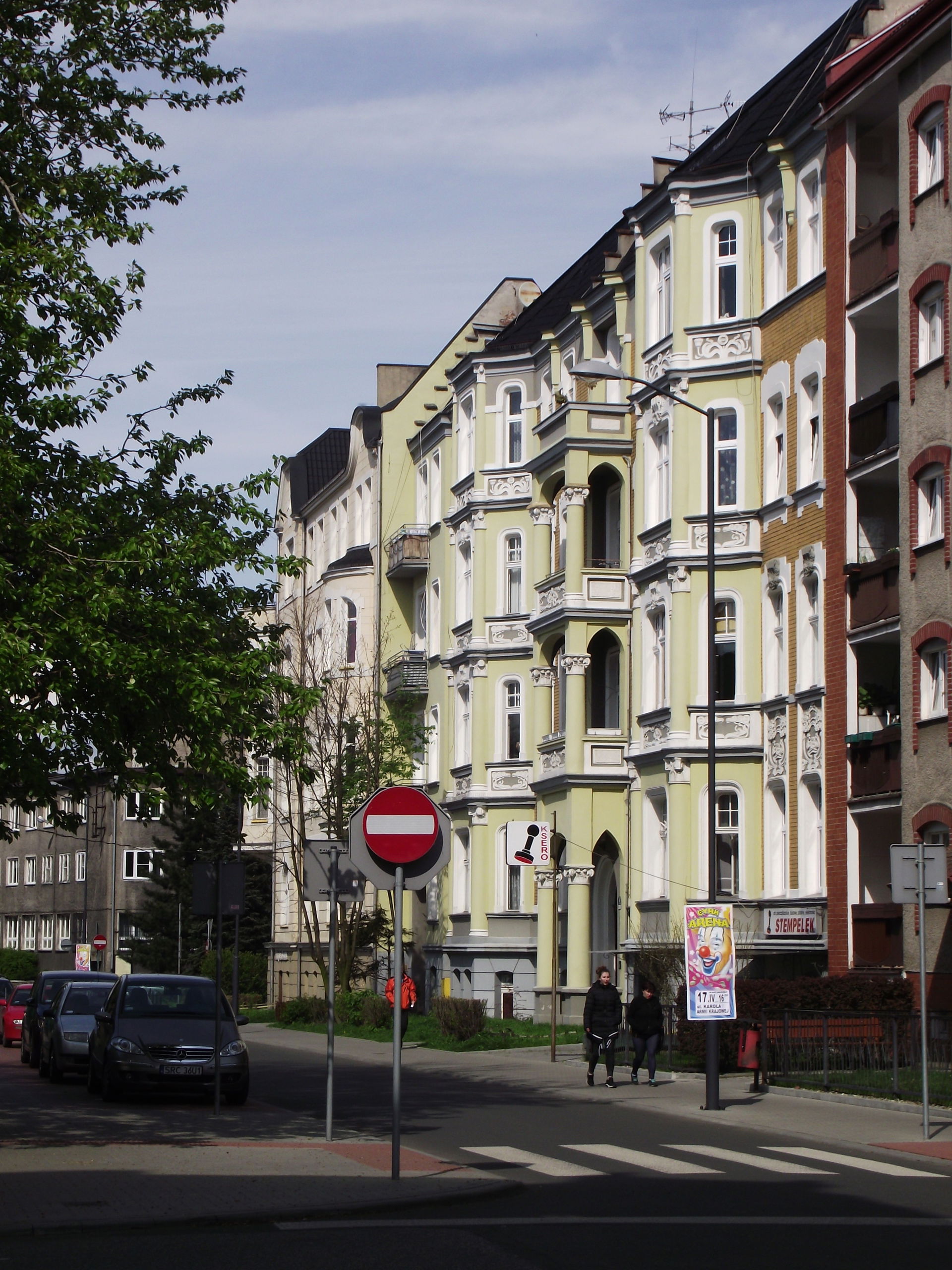 Sienkiewicza Street in Racibórz, Poland