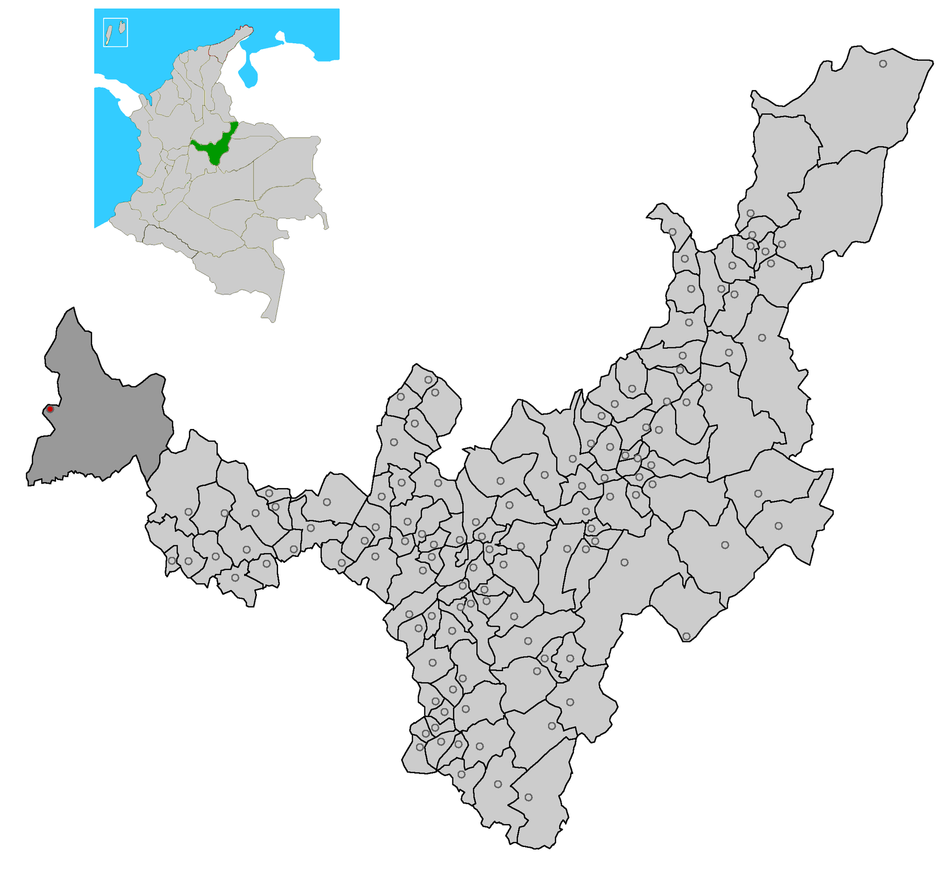 Image depicting map location of the town and municipality of Pu…
