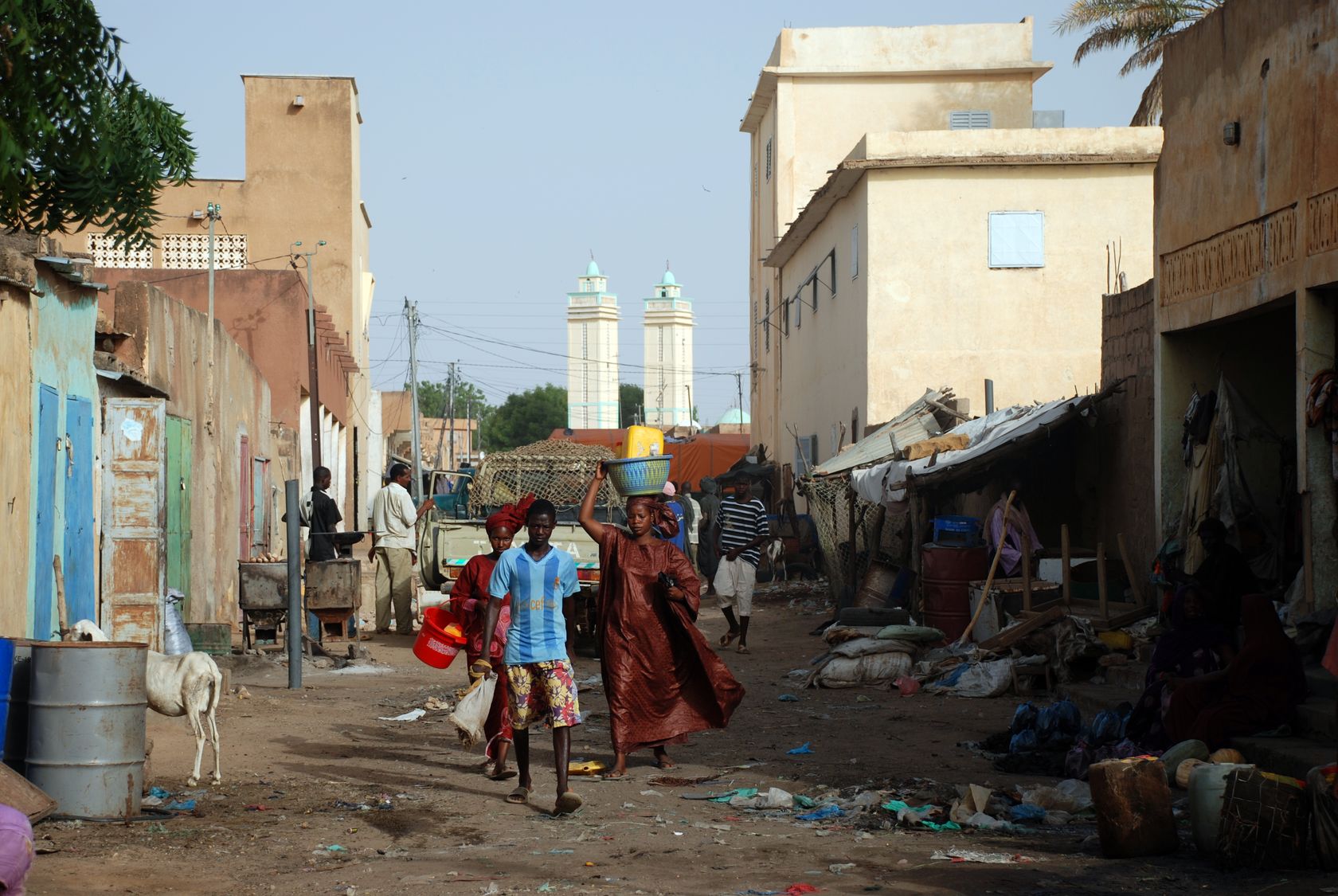 Kaédi, Mauritania, market center