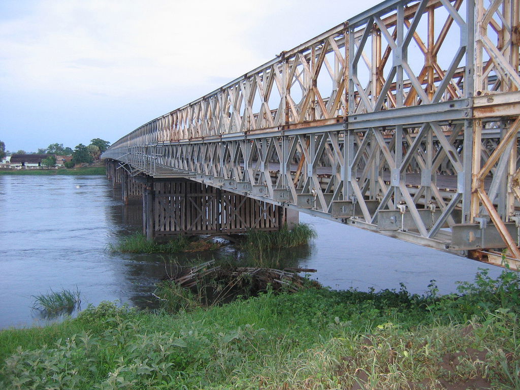 steel bridge over the White Nile in Juba, Equatoria, South Suda…