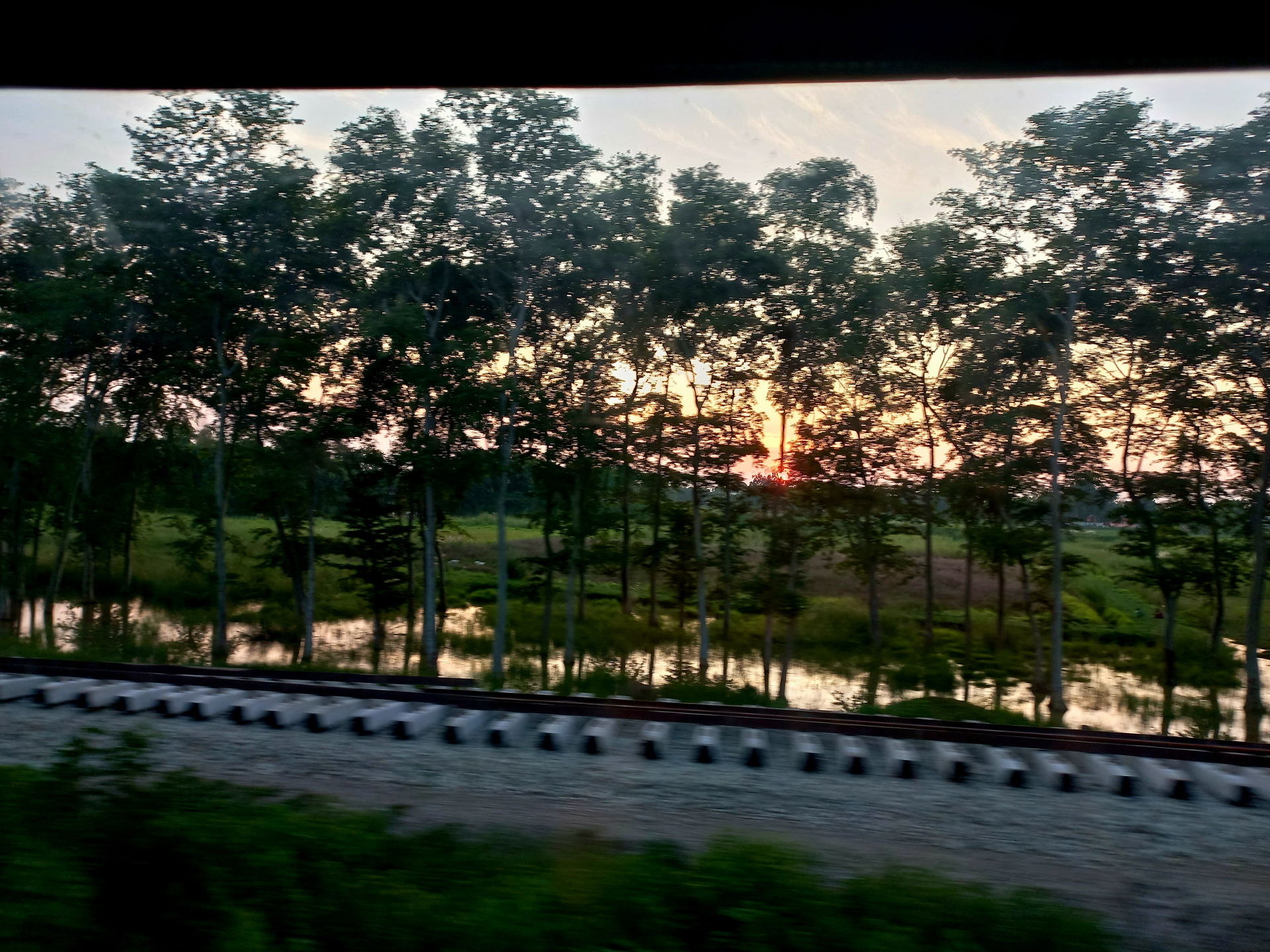 A view from train in Bharat
