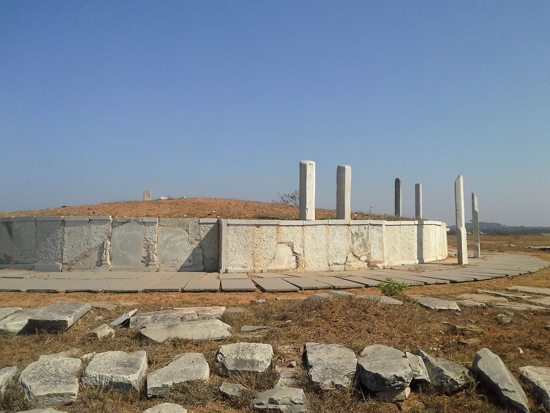 A View of Jaggayyapeta Buddhist stupa in Krishna District of An…