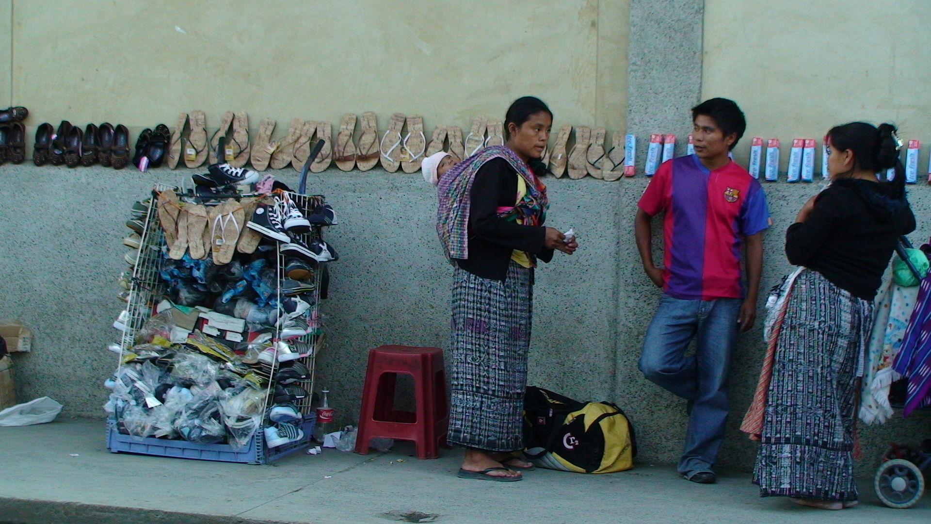Shoe seller, Coban Guatemala