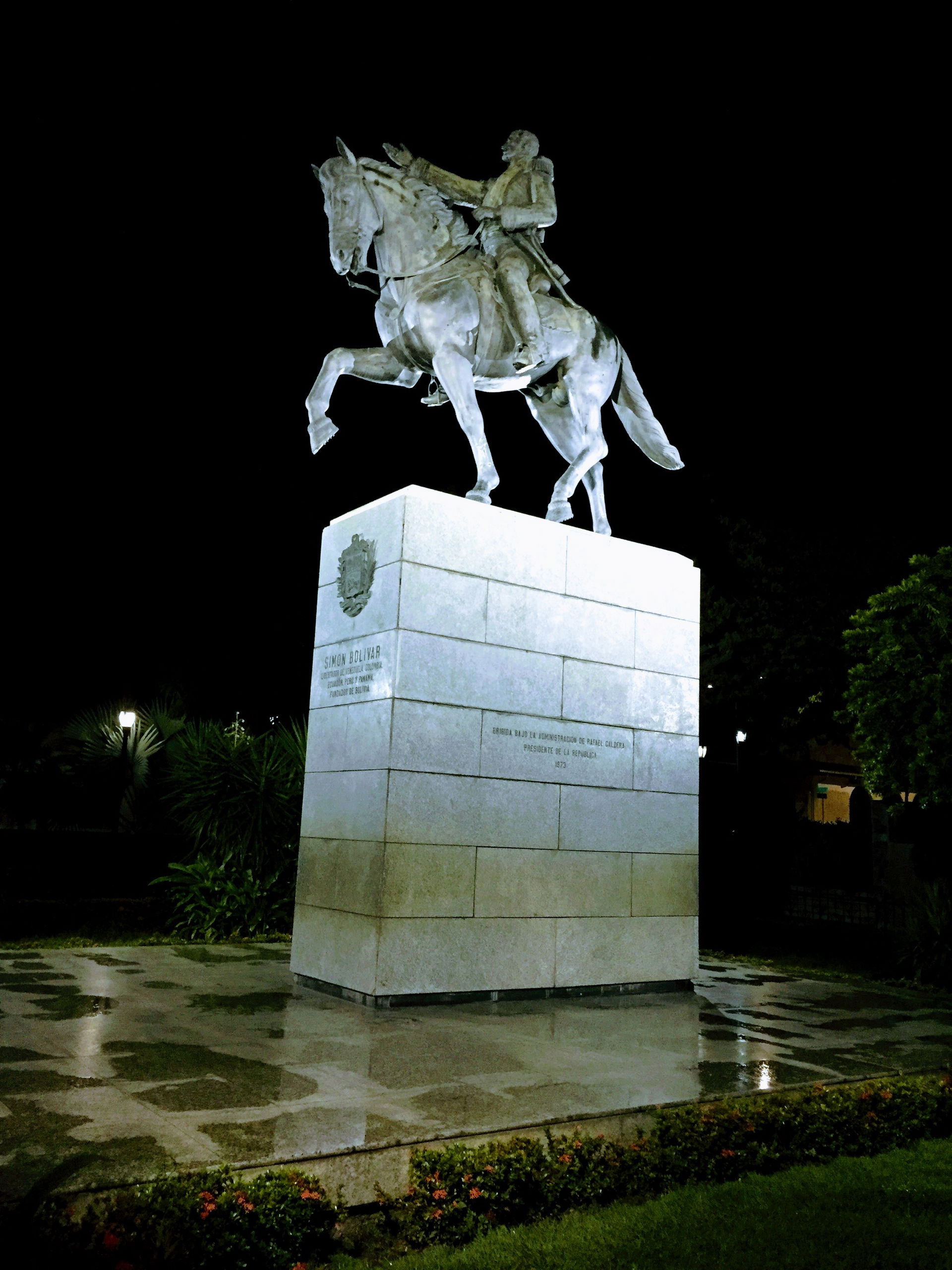 Plaza Bolívar de San Felipe, estado Yaracuy, Venezuela.
