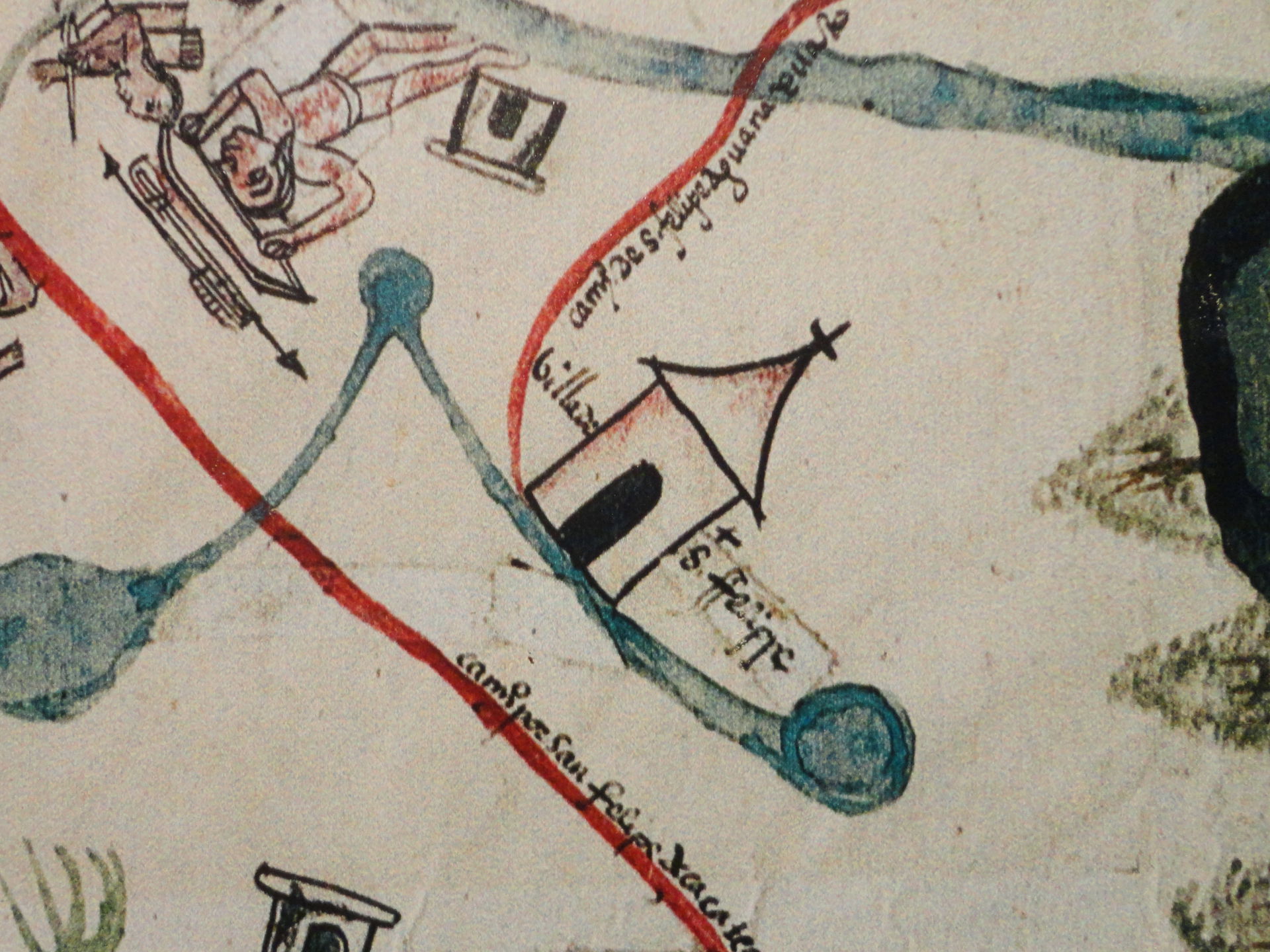 Detalle de Mapa de San Miguel y San Felipe de los Chichimecas (…