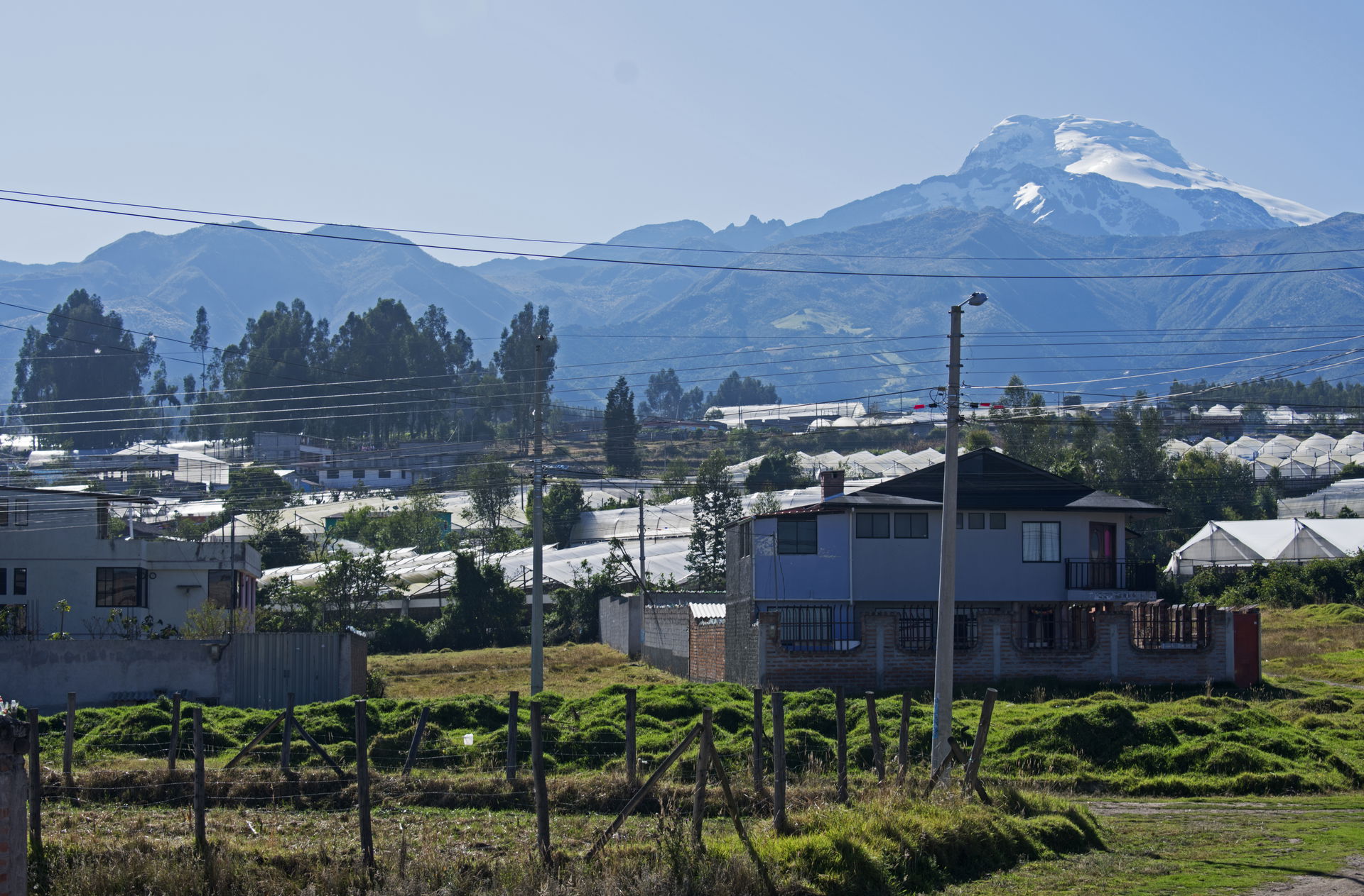 View of Cayambe volcano from Nevada Suites, Cayambe, Pichincha,…