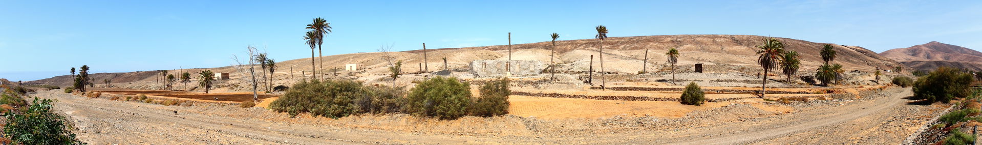 Abandoned houses near Ajuy, Fuerteventura.