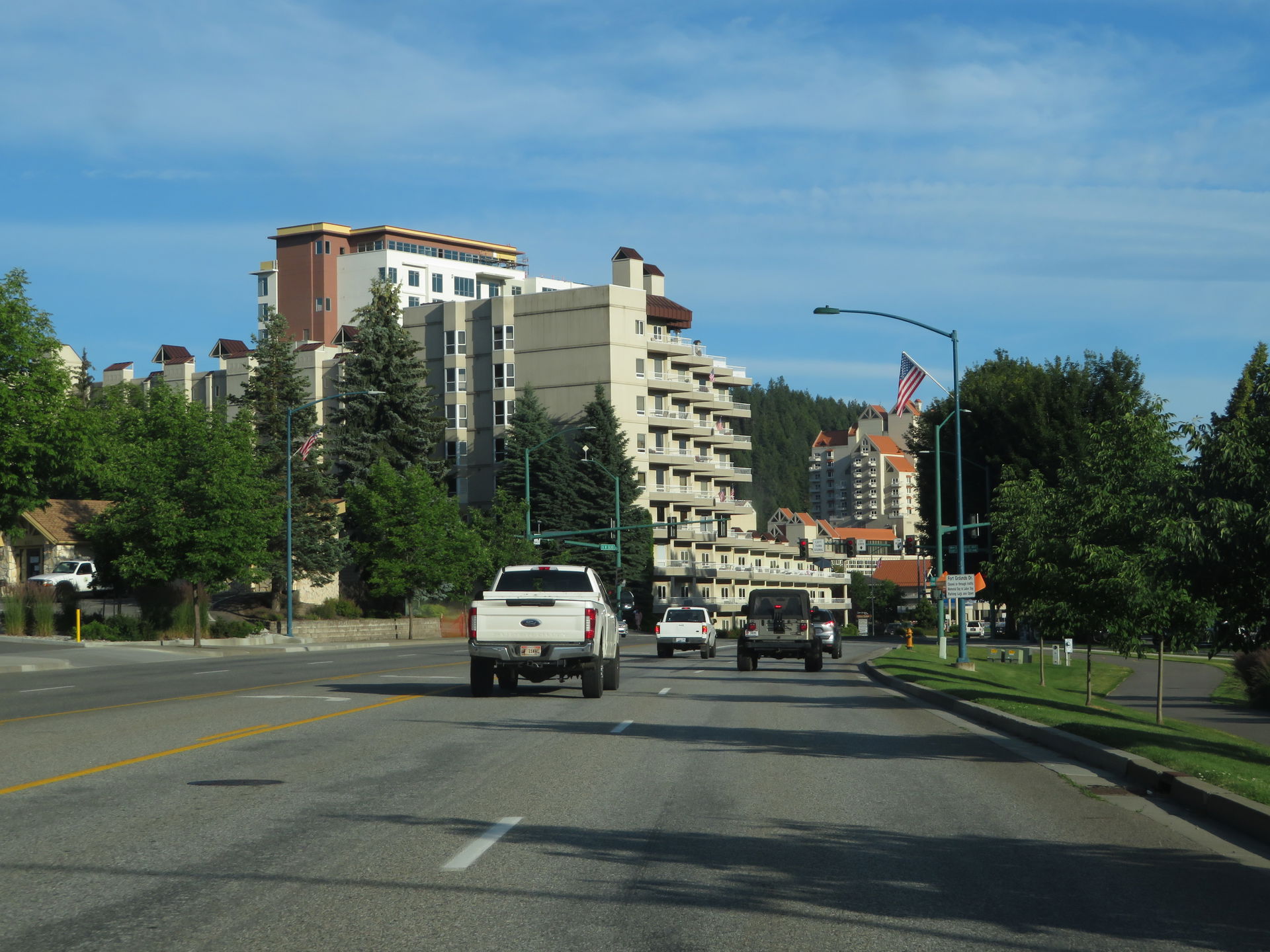 Northwest Blvd headed toward Sherman Ave, Coeur d'Alene, Idaho