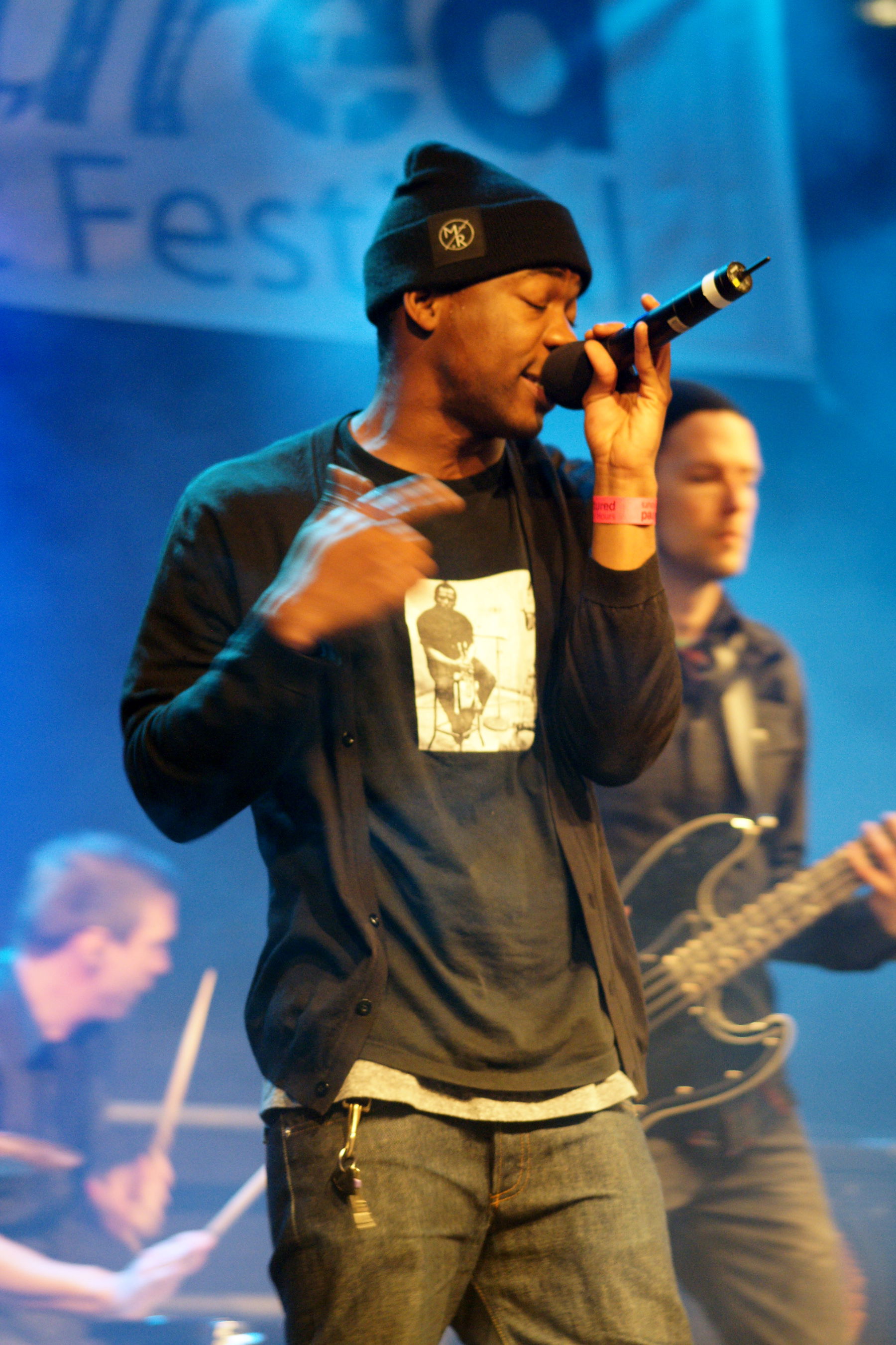 Gracias performing at Eurofestival, Turku, Finland.