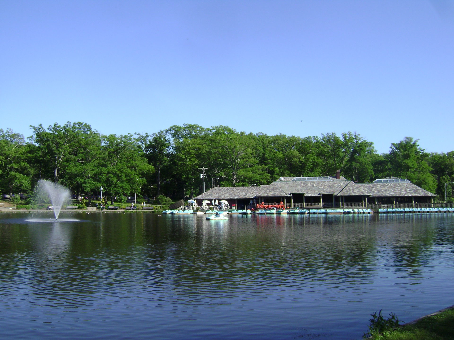 A View of the Verona Boathouse from the northwest shore of Vero…