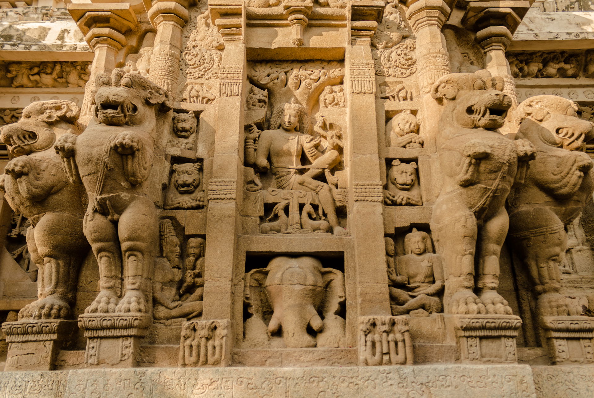 The most striking and unusual feature of this temple is 58 smal…