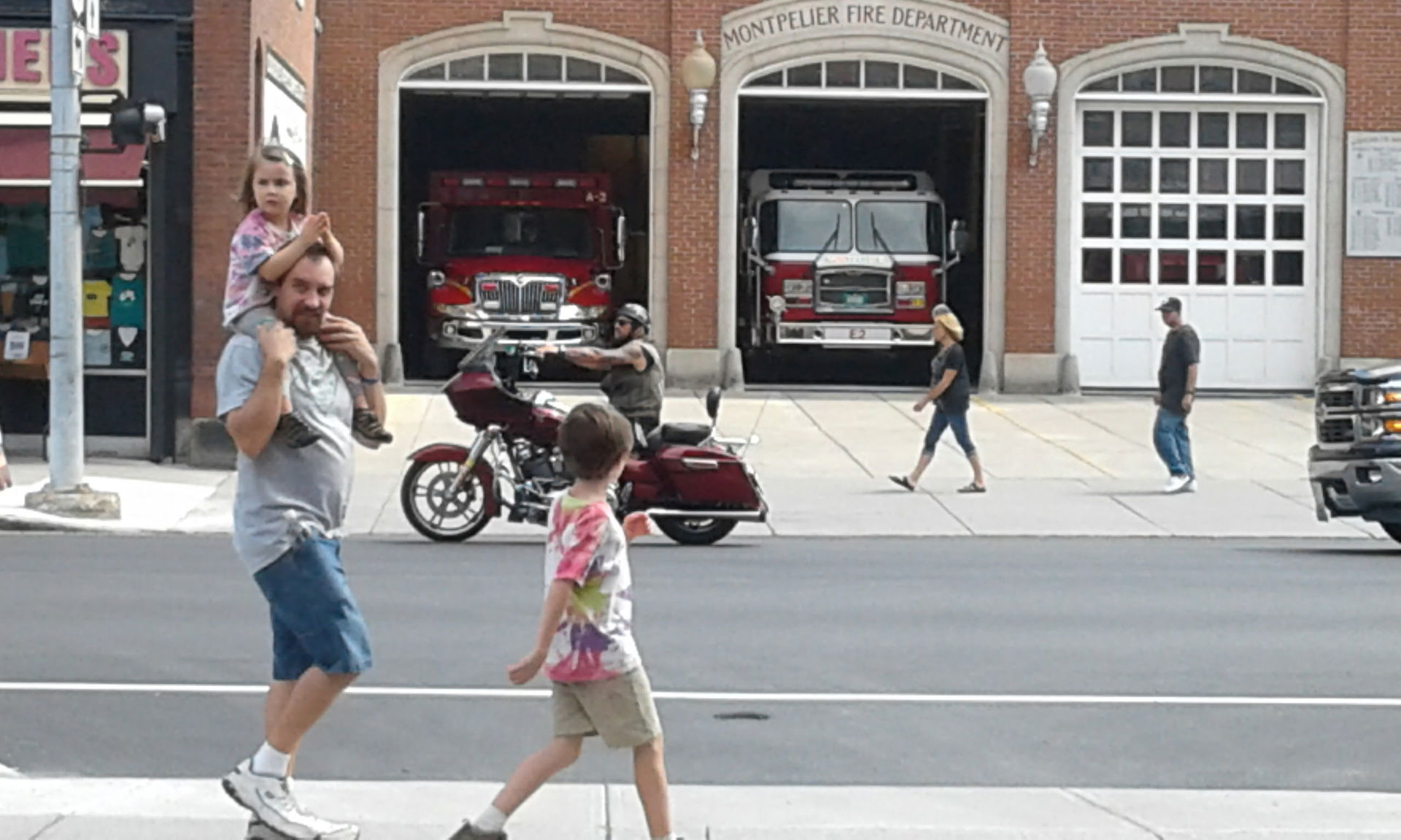 Montpelier Fire Department from alleyway on Main Street toward …