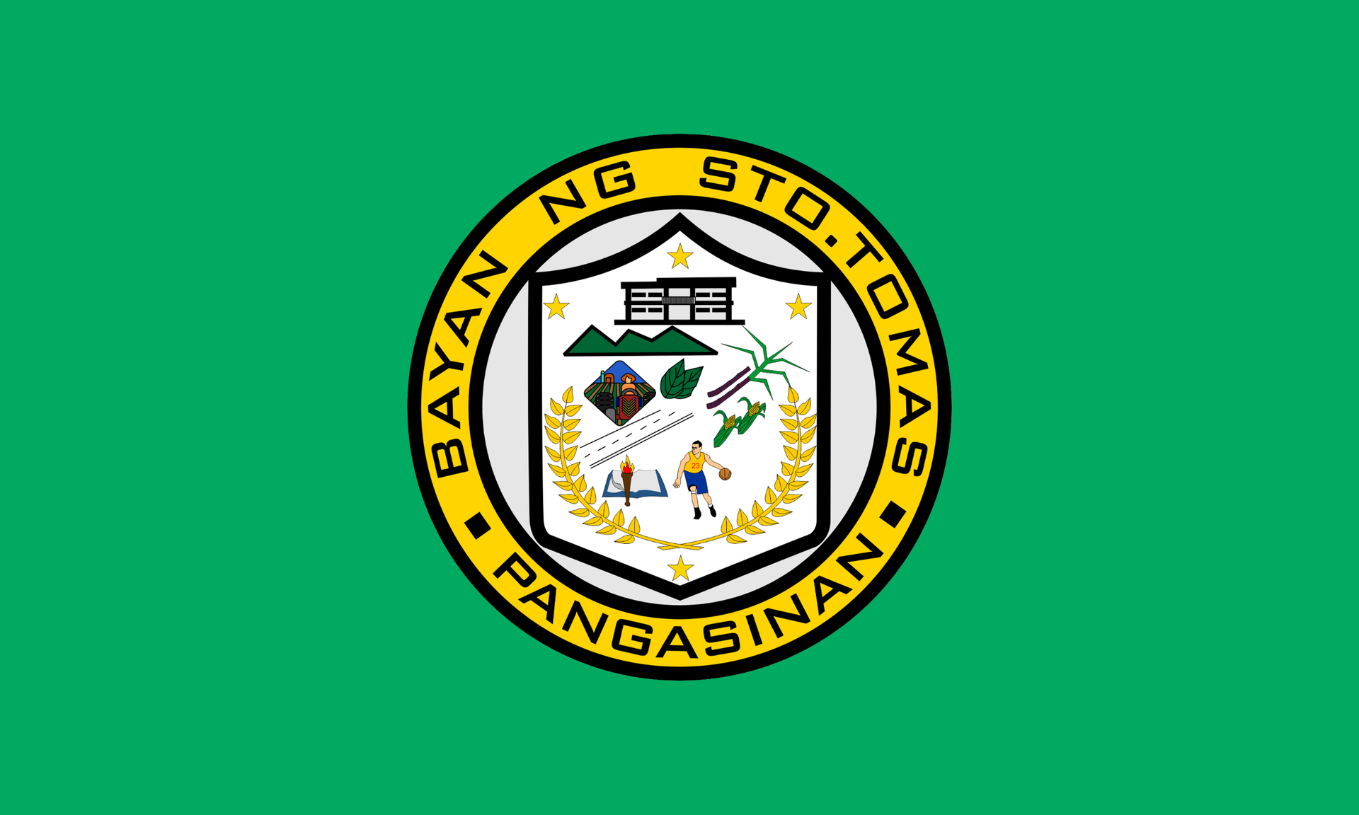 Flag of Santo Tomas, Pangasinan
