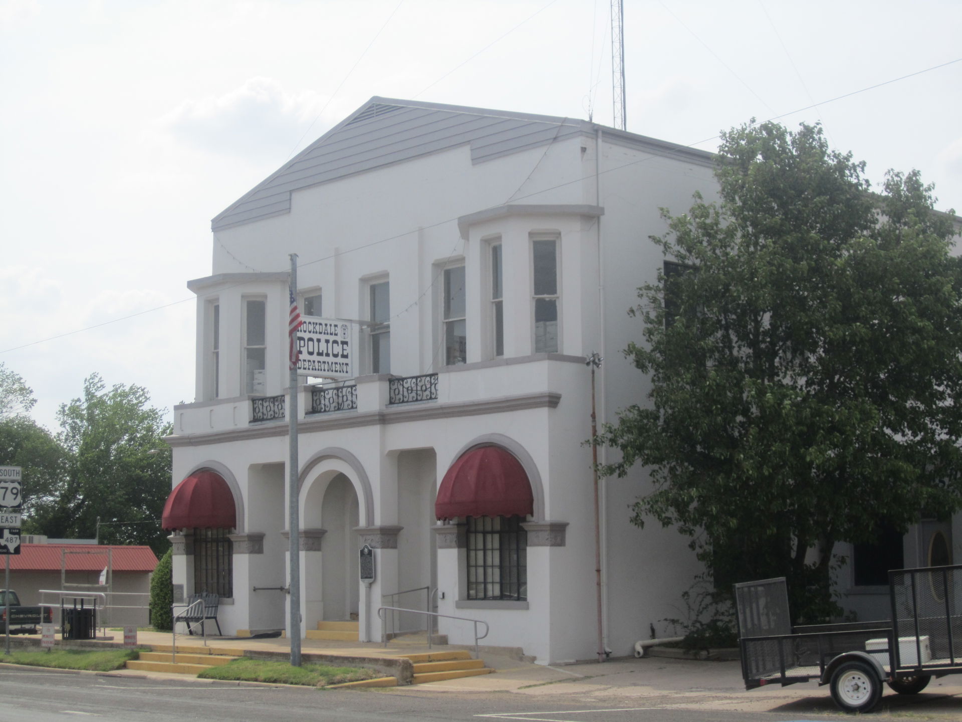 I took photo with Canon camera in Rockdale, TX, of the police d…