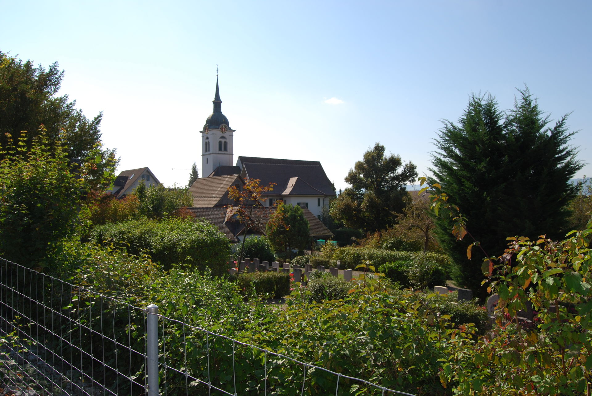 Church of Oberlunkhofen, canton of Aargau, Switzerland