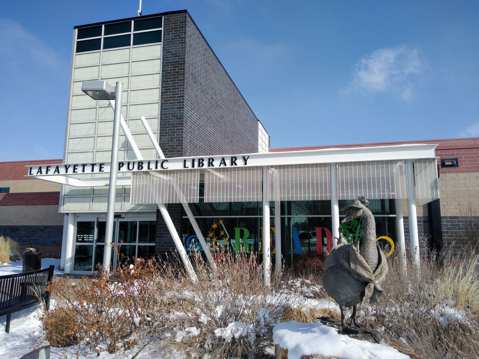 The public library serving the community of Lafayette, CO